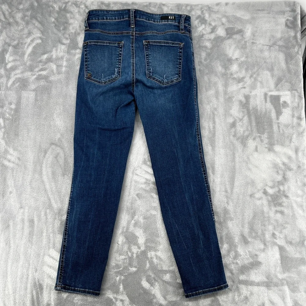 Kut From The Kloth Meghan High Rise Ankle Straight Leg Blue Jeans Size 4